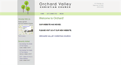 Desktop Screenshot of orchardvalleychurch.org